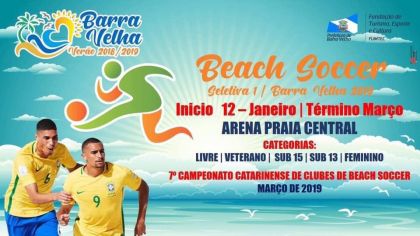 Barra Velha Taça Pedro Alves de Carvalho, Jogos acontecem na arena da Praia Central A Fundação de Turismo, Esporte e Cultura (FUMTEC), inicia neste sábado (12), o campeonato de Beach Soccer, na arena da Praia Central. A...